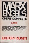 Marx Engels. Opere complete XXXIX