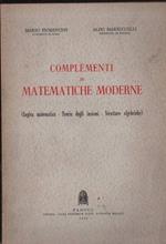 Complementi di matematiche moderne