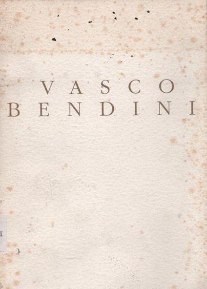 Vasco Bendini - Silvio D'Amico - copertina