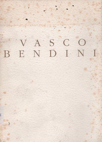 Vasco Bendini - Silvio D'Amico - copertina