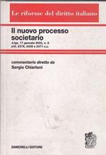 Il nuovo processo societario