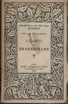 I canti di Shakespeare - Anna Odierno De Lorenzo - copertina