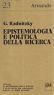 Epistemologia E Politica Della Ricerca