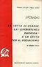 La lotta di classe, la "coesistenza pacifica" e la lotta per il socialismo - J. Posadas - copertina