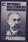 Contributi alla storia del materialismo - Georgij V. Plechanov - copertina