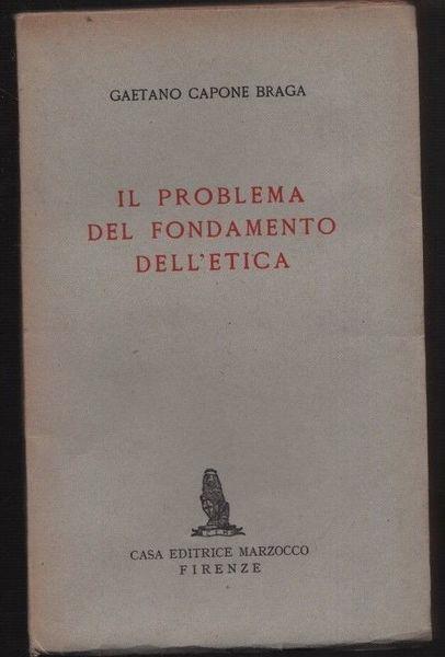 Il problema del fondamento dell'etica - copertina