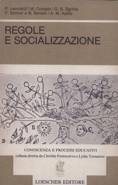 Regole e socializzazione - Bruno Pontecorvo - copertina