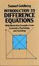 Introduction To Difference Equations