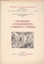 Umanesimo E Rinascimento A Firenze E Venezia