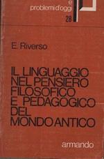 Il linguaggio nel pensiero filosofico e pedagogico del mondo antico