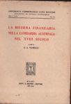 La riforma finanziaria nella Lombardia austriaca nel XVIII secolo