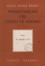 Presentazione dei codici di Madrid