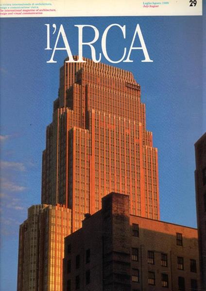 L' Arca. Rivista internazionale di architettura, design e comunicazione visiva. The international magazine of architecture design and visual comunication N. 29 - copertina