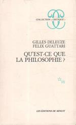 Qùest-ce que la philosophie?