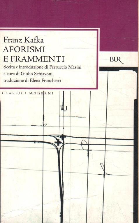 Aforismi e frammenti - Franz Kafka - copertina