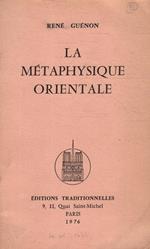 La métaphisique orientale