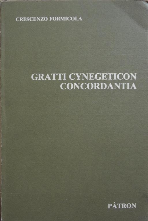 Gratti cynegeticon concordantia - C. Formicola - copertina