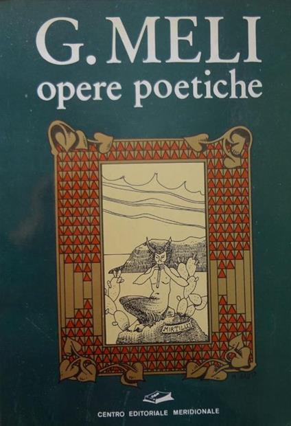 Opere poetiche - Giovanni Meli - copertina