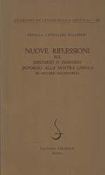 Nuove riflessioni sul Discorso o dialogo intorno alla nostra lingua di Niccolo Machiavelli