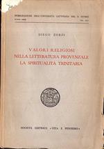 Valori religiosi nella letteratura provenzale. La spiritualità Trinitaria