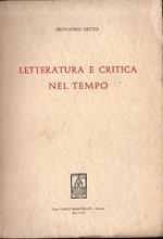 Letteratura e critica nel tempo