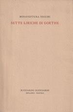 Sette liriche di Goethe