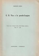 G.B. Vico E Lo Pseudo-Longino. Estratto Dal 