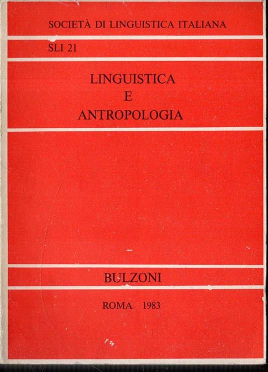 Linguistica e antropologia - copertina