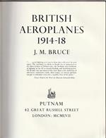 British aeroplanes 1914-18
