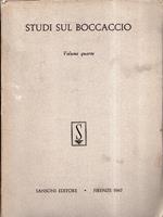 Studi sul Boccaccio. Volume Quarto