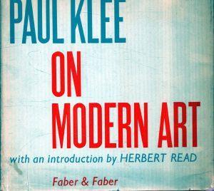 Paul Klee on Modern Art: Introduction by Herbert Read - copertina