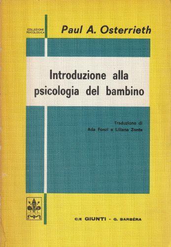 Introduzione alla psicologia del bambino - copertina