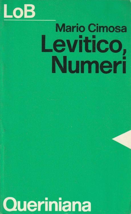 Levitico, Numeri. Un popolo libero per il servizio di Dio - copertina