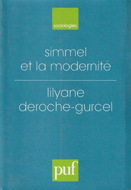 Simmel et la modernité - copertina