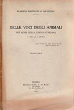 Delle voci degli animali nei verbi della lingua italiana e della latina. Manuale