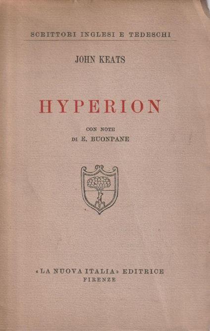 Hyperion. Con note di E. Buonpane - copertina