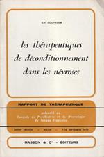 Les thérapeutiques de déconditionnement dans les névroses