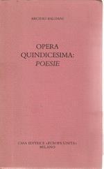 Opera quindicesima: poesie