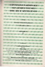 Convegno Nazionale sui Lessici Tecnici del Sei e Settecento. Pisa, Scuola Normale Superiore 1-3 Dicembre 1980 - Contributi - II