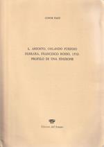 L. Ariosto, Orlando Furioso, Ferrara, Francesco Rosso, 1532: profilo di una edizione