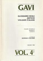 Gavi Glossario Degli Antichi Volgari Italiani - Volume 4 Parte Ii - Segmento 