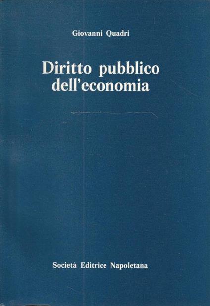 Diritto pubblico dell'economia - copertina