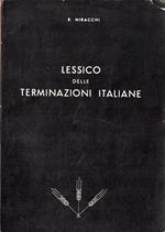 Lessico delle terminazioni italiane