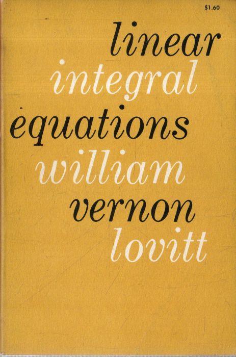 Linear Integral Equations - copertina