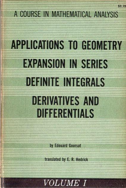 Applications to Geometry Expansion in Series Definite Integrals: Derivatives and Differentials - copertina