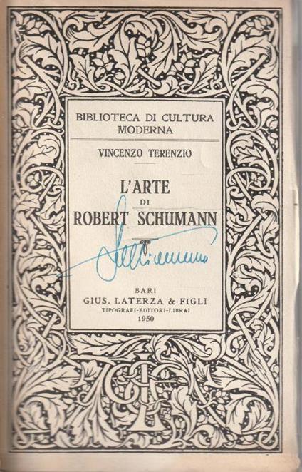 L' arte di Robert Schumann - copertina