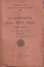 Benedetto Croce. La letteratura della nuova Italia: saggi critici. Volume quinto