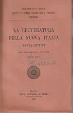 Benedetto Croce. La letteratura della nuova Italia: saggi critici