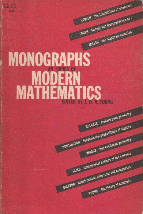 Monographs on topics of modern mathematics - copertina