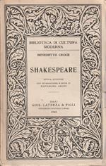 Shakespeare di Benedetto Croce